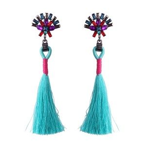 NWT | Drop Statement Tassel Earrings